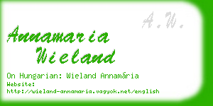 annamaria wieland business card